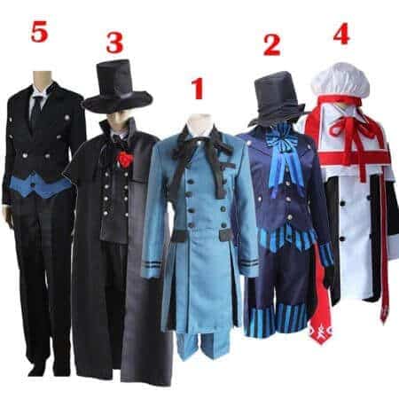 Black Butler 2 Kuroshitsuji Ciel Phantomhive Blue Boy Lolita Suit Anime Unisex Cosplay Costume Sets