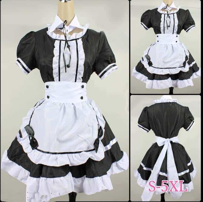 Maid Dress Cosplay Maid Outfit Herren Damen French Maid 1