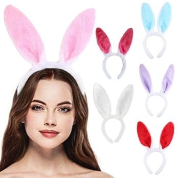 1set Cat Ears Bow Headband Necklace Cosplay Rabbit Ear Plush Bell Hairband Women Girl Masquerade Party Headwear Hair Accessories 6