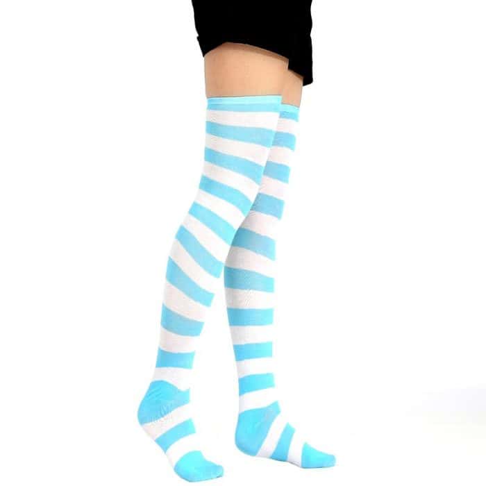Kawaii Japanese Anime Overknee Cosplay Socken Strümpfe Streifen Femboy Femgirl 3