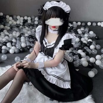Japanese Anime Cosplay Maid Outfit Maid Uniform kurz 3